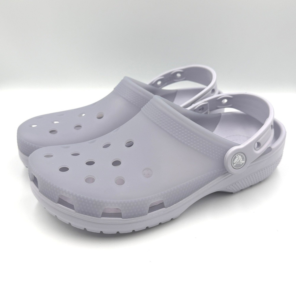 Crocs Classic Frosted Clog Women Purple Moon NWT Translucent 210928-5BR W10 *NEW